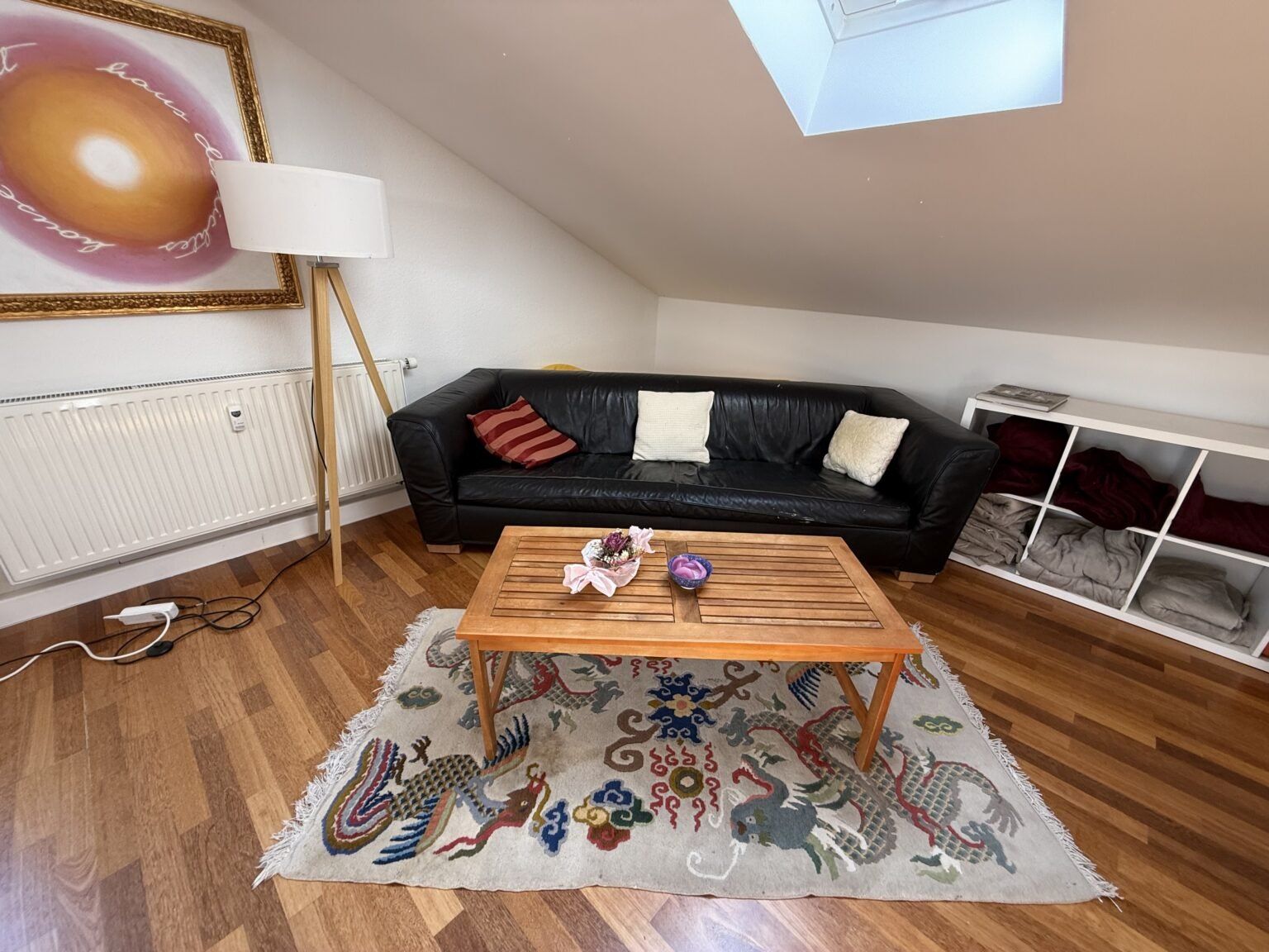 Cosy seating area with a sofa in the seminar house